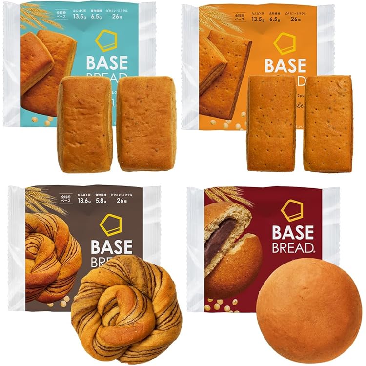 Amazon | 【腹持ち・ボリューム◎】ベースブレッド 7種 14袋 パン